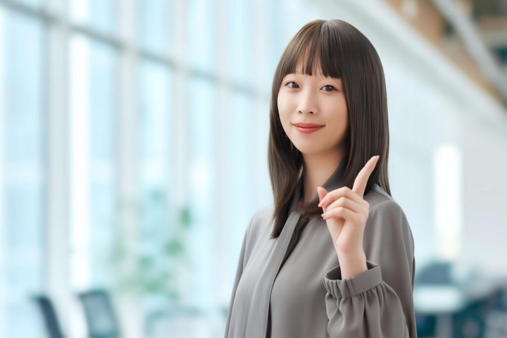 仕事をしている女性