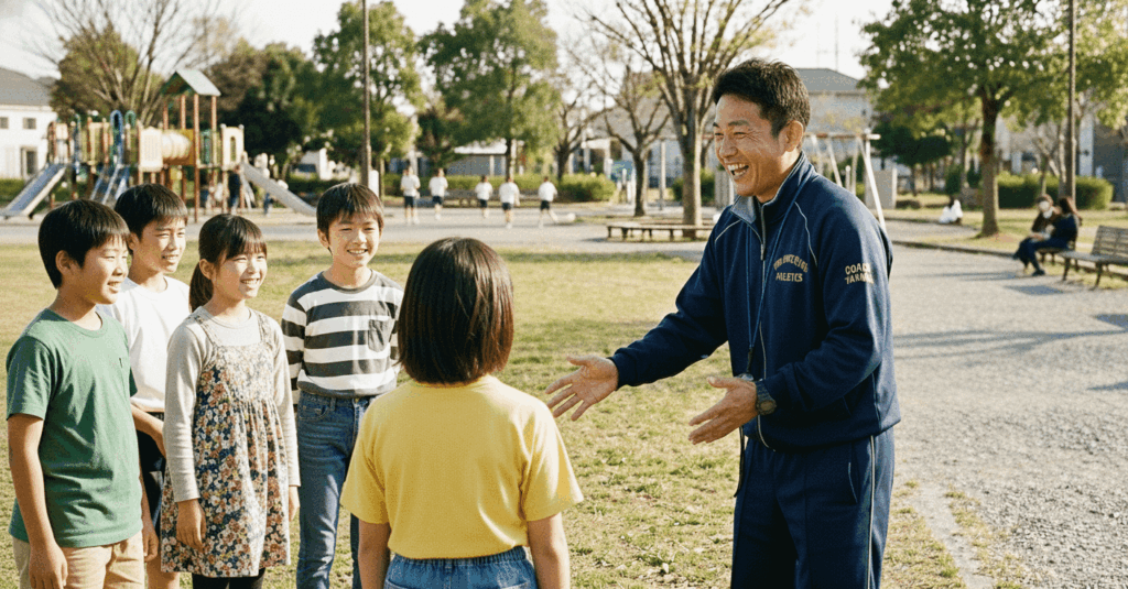 子供たちとコーチ