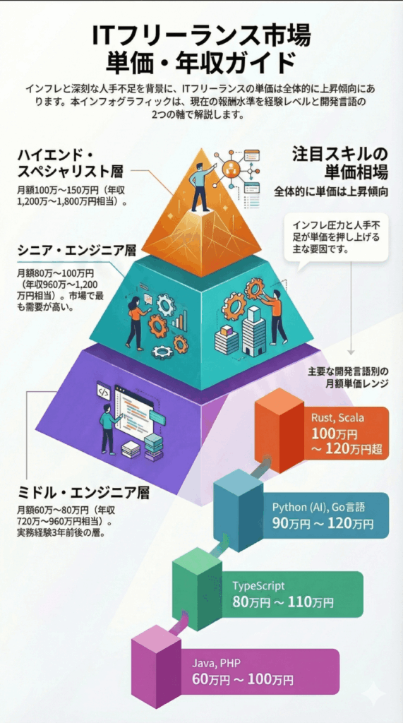 単価と年収ガイド