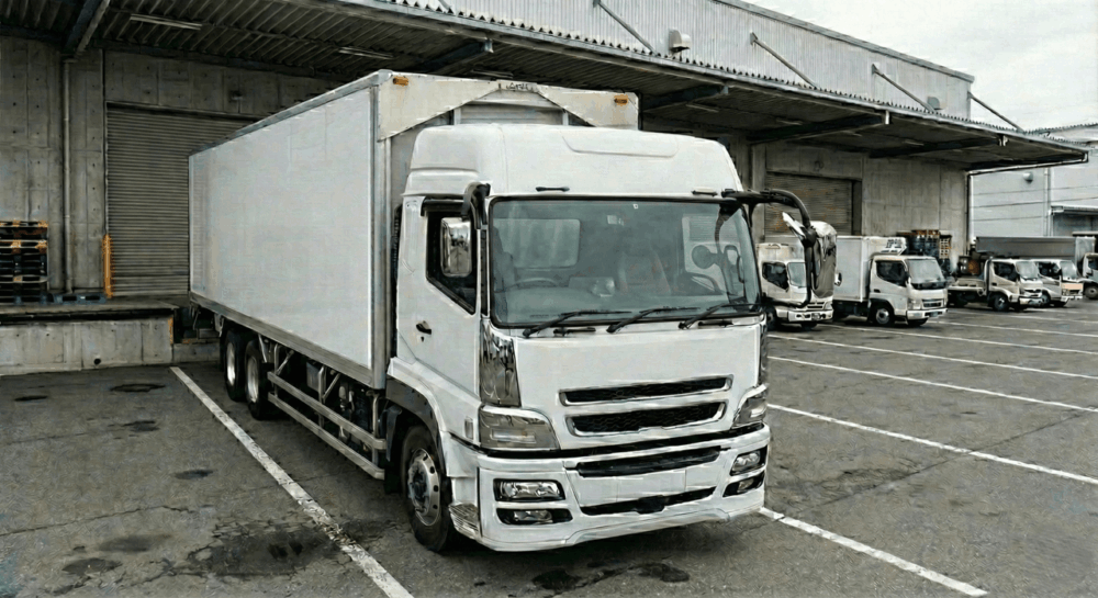 大型トラック-物流倉庫