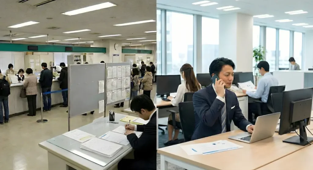 ハローワークとオフィス仕事